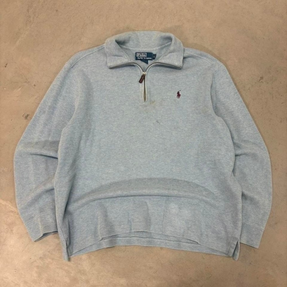 1990s vintage polo ralph lauren quarter zip sweater